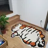 Teppich süßer Rugh Furry Nonslip S Cartoon Tiger Nacht