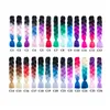 Tresses synthétiques de couleur ombrée de 24 pouces, Extensions de cheveux KaneKalon pré-étirées, Jumbo, 100 g/pièce, vente en gros