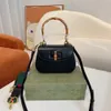 5A Qualità 2022 all'ingrosso 21cm Borse piccole in bambù Borsa con manico superiore per le donne con sacchetto per la polvere Borse Designer Borse a tracolla Crossbody Messenger Totes