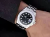 Orologi Luxury Mans Watch Business 40mm Quadrante grigio Automatico Meccanico Hardlex Glass Modello classico Chiusura con fibbia pieghevole Orologio da polso 165