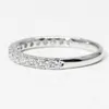 PANASH Echte Sterling Silver S925 CZ Finger Rings For Women Stapelbare trouwring Betrokkenheidsverklaring Sieraden Anel