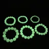 Fluorito luminoso elegante Bracelets de pedra natural masculino Bracelets leves e brilhantes para mulheres joias de ioga