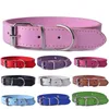 Dog Collars & Leashes 10pcs/lot Mixed Colors Pu Leather Cat Adjustable Pet Puppy Neck Strap For Small Dogs Big Collar Size XS215h288Q