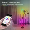 Lampy podłogowe Dekoracje Dekoracje LED Lampa RGB Lampa w kształcie litery U do salonu Sypialnia Nowoczesna atmosfera Night Smart App Pilot zdalnego sterowania