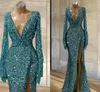 robes de bal bleu paillettes