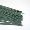 Dekoracyjne kwiaty wieńce 25pcs 2# 30 cm zielony plastikowy folia kwiat Kucha Kwiatowa taśma żelazna drut kubek kubek