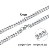 Stainless Steel Necklace Men Women Chains Necklaces Titanium Desinger Necklace Luxury 9mm 11mm 13mm Width Gold Silver Color