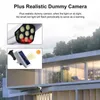 Led Solar Light Motion Sensor Security Dummy Camera Wireless Outdoor Flood Light IP Waterproof Lamp Mode For Home Garden J220531