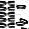 Partybevorzugung, Eventzubehör, festliches Zuhause, Garten, I Stand With Ukraine, Armbänder, Gummiarmreif, Sile, elastische Sportarmbänder, ukrainisches Blau