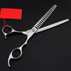 Professional 440c 7 inch dog hair clipper pet scissors grooming shears cat thinning barber dressing 220317