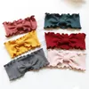 Hair Accessories Baby Bowknot Opaska na głowę Krzyna skręt Elastyczna opaska do włosów Karot Knot Kids Opas