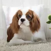 Taie d'oreiller personnaliser King Charles Spaniel taie d'oreiller décorative pour la maison moderne pour salon 45X45cm 40X40cm A2022.4.29oreiller