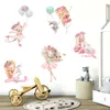 Adesivos de parede balé criativo para decoração para casa quarto garotas decoração adesivo de cartoon decalswallwallwallwallwall