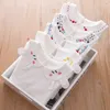 Wiosenna jesień niemowlęta maluch szkolna koszula ops koszule dla dzieci haftowane białe bluzkę z długim rękawem EES 220620