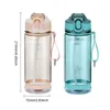 Bottiglia d'acqua sportiva da 800 ml con cannuccia per campeggio escursionismo in plastica esterna in plastica BPA trasparente bottiglia gratuita per uomini drinkware 220531