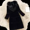 Luxury Faux Fur Coats Large Size 5XL Women Winter Thick Long Jacket New Fashion Fake Collar Outerwear T220716
