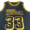 MIT Full Embroidery Lower Merion 33 Jersey Hip-Hop Movie Jersey Black 2021 Cheap Retro College Jersey XS-6XL