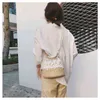 Shopping Tassen Bohemen Rotan Weven Schouder Crossbody Tas Vrouwen Kant Emmer Tassen Zomer Dames Strand Vakantiebags Shopper Handtassen Portemonnees 220412