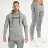 Men's Tracksuits Men's Jogger Spring And Autumn Gym Sports Suit Cotton Casual hoodies Pullover Hoodie Men Trousers Sportswear Fitness Sweatpants 220826