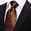 Bow Ties Autumn Winter Men Men 8cm Paisley luksus vintage złoty jedwabny krawat biznesowy na przyjęcie weselne męskie akcesoria Smal22