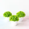 装飾的な花の花輪人工植物ボンサイツリースモールパインポットフェイクホームガーデンテーブルデコレーションリビングルーム装飾