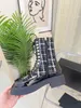 Fashion Martin Designer Boots Scarpe da donna Pocchetto caviglia Pocket Black Roman Bootss Combat ispirato ai militari in nylon