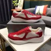 Utmärkt kvalitet America Cup Sneakers Skor Män Lackläder Mesh Trainers Gummisula Tyg Sport Snörning Nylon Fritid Utomhus Fritidsvandring