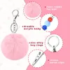 Nail Treatments Card Grabber Personal Care Fashion Cute Credit Cards Puller Pompom Mini Key Rings Acrylic For Long Nail Keychain Accessories WH603