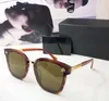 Summer Pink Sunglasses Женские дизайнерские дизайнерские дизайнерские дизайны современный повседневный золотой чай кошачий кошачий глаз для глаз Vlear Vlear Acetate Grey Lines Женщина с коробкой