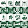 Pillow Case St. Patrick's Day Pillow Cover Classic Green Throw Pillows Case St. Patrick Decorative Pillowcase Sofa Couch Cushion Cover Bedding Supplies 32 Design BC259