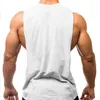 MuscleGuys Mens trening zbiorniki zbiorniki fitness kulturystyka Odzież Niski paznokurki żywa kamizelka Muscle Singlets Men Activewear Tank 220527