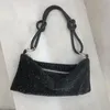 Bolsas de noite Bolsa de diamante completa Bolsa de shinestone Bling Shiny Fashion ombro simples Handbag Bagevening feminino