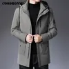 COODRONY Marke Herren Winterjacke Mode Lässig Parka Mit Kapuze Mantel Männer Tops Ankunft Dicke Warme Ente Daunenjacken C8032 201128