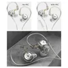 Hörlurar hörlurar EDX Crystal Color 1DD HIFI BASS EARPUDS In Ear Monitor Sport Noise Cancing HeadsetheadPhones8448487