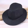 Berets Men Straw Panama Hat Handgemaakte Cowboy Cap Summer Beach Travel Sunhat Lxhberets