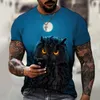 Märke Mens Shirt Exklusiv Polo Design Djur World Owl Bird Eagle Round Neck T-shirt 3D-utskrift Lös överdimensionerad 5XL