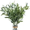 装飾花花輪人工オリーブの葉茎 96 センチメートル/37 ''長さ偽植物の枝フラワーアレンジメント花瓶ブーケ水