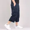 Männer Militär Lange Länge Cargo-Shorts Sommer Casual Baumwolle Hosen Reithose Plus Größe 5XL Multi Tasche Taktische 220621