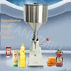 Máquina de recheio de pasta manual Quantitativa de preenchimento de gel de 5-50 ml de molho de mel de mel comestível Óleo pequeno Sub empacotador