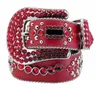 Cinture Moda di lusso per donna Designer Cintura da uomo Bb Simon in strass con strass scintillanti come regalo
