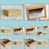 Packing Boxes Office School Business Industrial 20st/Lot-18x12x5cm Kraft Paper Window Gandbox Candy Snack Diy Bakning Lagring Drop Delive Delive