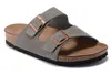 arizona new summer beach cork slippers sandals double buckle clogs sandalias wom