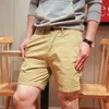 Casual Shorts for Men Pants Work Wear Chino Shorts Khaki Solid Color Men's Streetwear Japan Style Short Homme Daily