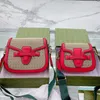 Седловые сумочки кошелек женщин с мешками кросс -кусочки кожаные сумки для плеч красная зеленая лента