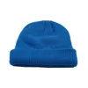 Unisex Winter Ribbed Knitted Cuffed Short Melon Cap Street Solid Color Skull Retro Ski Fisherman Docker Beanie Hat Slouchy Z-302 J220722