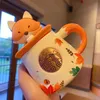 Starbucks Outono Bordo Floresta Outono Coelho Fofo Fox Squirrel Bolota Cerâmica Marca de Natal Presente