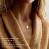 Pendentif Colliers en acier inoxydable rond vertical barre collier multicouche or simple pour femmes bijoux chokerpendentif