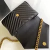Klassiska axelväskor Lady Designer Bag High Qulity Pu Leather Bag Luxurys Women Chain Crossbody Ladies Composite Tote Letter Flap Pocket Female Purse Mm