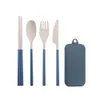 Dijkartikelen Sets Creative Detachable Mes Fork Lepoon Chopsticks Portable bestek Set WJ0052