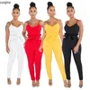 Summer Plus Size Bodycon Rompers Womens Jumpsuits Body Woman Jumpsuite Off Shoulder Overalls Bodysuit Streetwear SMR9271 T200509